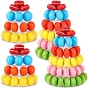 Juexica 4 Pcs 6 Tiers 4 Tiers Macaron Tower Stand Cupcake Display Rack