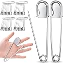 Juexica 40 Pcs 5 Inch Large Safety Pins, Giant Heavy Duty Jumbo Safety Pin