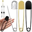 Juexica 5 Pcs 5 Inch Large Safety Pins, Giant Heavy Duty Jumbo Safety Pin