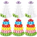 Juexica 6 Pcs 6 Tiers Macaron Tower Stand Cupcake Display Rack