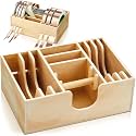 Juexica Copper Foil Dispenser for Stained Glass, Wooden Foil Dispenser