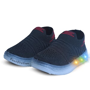 jugnu toddler boy39s amp girl39s led light-up shoes  breathable mesh first walking shoes with soft cushioned insole amp stretchable slipon shoe for infants amp kids age 18 months to 5 years