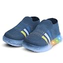 Jugnu Toddler Boy's &amp; Girl's LED Light-Up Shoes | Breathable Mesh First Walking Shoes with Soft Cushioned Insole &amp; Stretchable Slipon Shoe for Infants &amp; Kids (Age 18 Months to 5 Years)