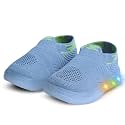 Jugnu Toddler Boy's &amp; Girl's LED Light-Up Shoes | Breathable Mesh First Walking Shoes with Soft Cushioned Insole &amp; Stretchable Slipon Shoe for Infants &amp; Kids (Age 18 Months to 5 Years)