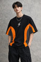 JUGULAR Men Colorblock Round Neck Cotton Blend