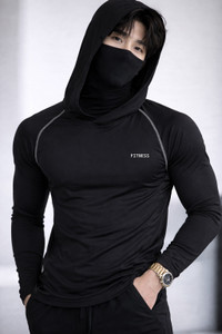 JUGULAR Printed Men Round Neck Black T-Shirt