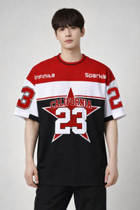 JUGULAR Printed Men Round Neck Multicolor T-Shirt