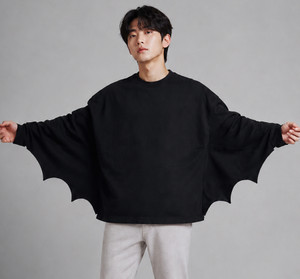 JUGULAR Self Design Men Round Neck Black