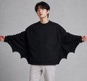 JUGULAR Self Design Men Round Neck Black