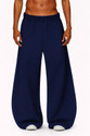 JUGULAR Solid Men Dark Blue Track Pants
