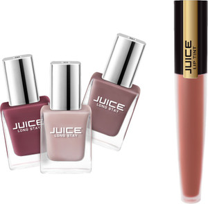 juice nail paint combo 27  lip tint m-70 shadecherry jubilee