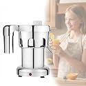 Juicer Machines, 550W Stainless Steel Electric Juicer, Commercial Juice Extractor for Fast Juicing, Auto Residue Separation, Heavy Duty Design