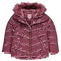 Juicy Couture Girls Heavyweight Winter Jacket with Faux Fur Hood and Cargo Pockets
