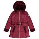 Juicy Couture Girls Heavyweight Winter Jacket with Faux Fur Hood and Cargo Pockets