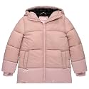 Juicy Couture Girls Heavyweight Winter Jacket with Faux Fur Hood and Cargo Pockets