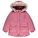 Juicy Couture Girls Heavyweight Winter Jacket with Faux Fur Hood and Cargo Pockets