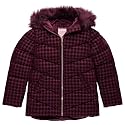 Juicy Couture Girls Heavyweight Winter Jacket with Faux Fur Hood and Cargo Pockets