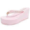 Juicy Couture Womens Wedge Platform Flip Flops