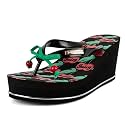 Juicy Couture Womens Wedge Platform Flip Flops