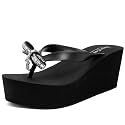 Juicy Couture Womens Wedge Platform Flip Flops