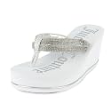 Juicy Couture Womens Wedge Platform Flip Flops