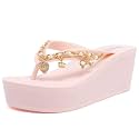 Juicy Couture Womens Wedge Platform Flip Flops