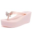 Juicy Couture Womens Wedge Platform Flip Flops