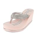 Juicy Couture Womens Wedge Platform Flip Flops