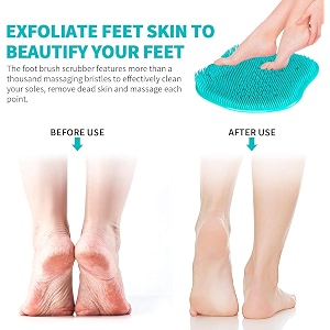 foot cleaning silicone massage mat bath massage cushion brush for foot care foot blood circulation and reduces foot pain