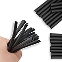 (Black 4 mm - 5 Meters) 2:1 Ratio Heat Shrink Sleeve Tube Electronics Electrical Wires Cables Students DIY Projects Home Wiring Insulation Made for Service Centers Heat Shrinkable Wrap Tubes Kit