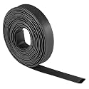 (Black 7 mm - 25 Meters) Heat Shrink Tube Sleeve Electrical Wires Phone Charger Cables Students Home Wiring Insulation Made For Electronics Service Centers 2:1 Ratio Heat Shrinkable Wrap Tubes