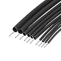 Polyolefin Heat Shrink Wrap Insulation Tube 1 mm,2 mm,3 mm,4 mm,5 mm,6 mm,7 mm,8 mm,9 mm,10 mm Repair Mobile Phone Charger Cables,DIY Student Projects,Electrical Wires - Each 4 Meter,Black