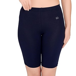 juliet womens seamless cotton stretch longer length cycling shorts  cloud soft breathable fabric cycling shorts