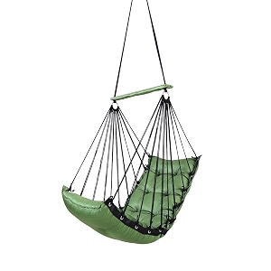 juljulia swing for balcony comfortable cotton swing relaxing jhula for adults for home indoor outdoor hanging seat for apartment patio terrace garden- 200 kg weight capacity - jj low green