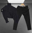 Jumii Enterprise Men Solid Casual Black Shirt
