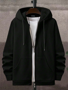 Jump Cuts Full Sleeve Solid Men Jacket