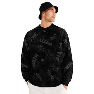 Jump Cuts Mens AOP Printed Round Neck