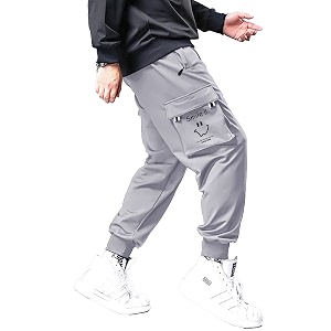 Jump Cuts Mens Printed Black and White