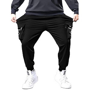 Jump Cuts Mens Printed Black and White
