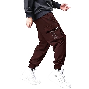 Jump Cuts Mens Printed Black and White