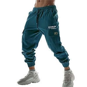 Jump Cuts Mens Printed Patrol Blue Polyester