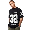 Jump Cuts Mens Printed 34th Sleeve Cotton