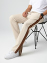 Jump Cuts Solid Men White Brown Track