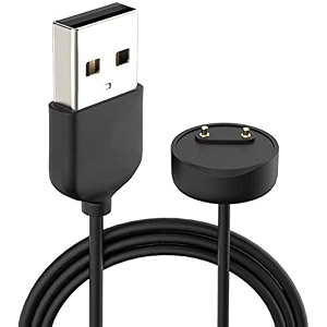 jump start mi band 5 usb charger charging cable easy replacement cord dock case charger adapter cable for xiaomi smart mi band 5 only black tangle free cable tracker not included