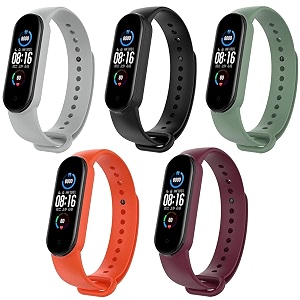 jump start silicone replacement bracelet watch bands for xiaomi mi band 6mi band 5amazfit band 5 - select your model amp color from list