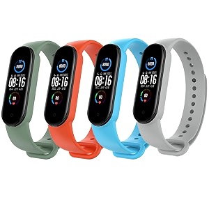 jump start silicone replacement bracelet watch bands for xiaomi mi band 6mi band 5amazfit band 5 - select your model amp color from list