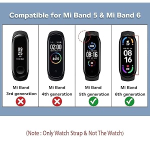 jump start silicone replacement bracelet watch bands for xiaomi mi band 6mi band 5amazfit band 5 - select your model amp color from list