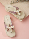 JUMPLITE Women 222-3a Floral Comfort Flat Daily