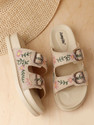 JUMPLITE Women JL-E-1 Stylish Floral Embroidered Buckle