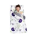 JumpOff Jo Nap Mat for Kids - Cozy Kids Rest Mat with Removable Pillow and Ultra Soft Blanket for Preschool, Daycare, and Sleepovers - Playful Pandas